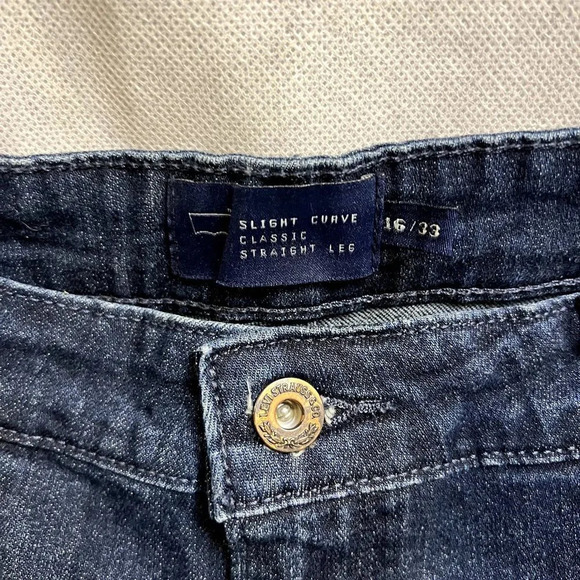 Levis Slight Curve Classic Straight Leg Jeans Womens Size 16/33 - Picture 5 of 13